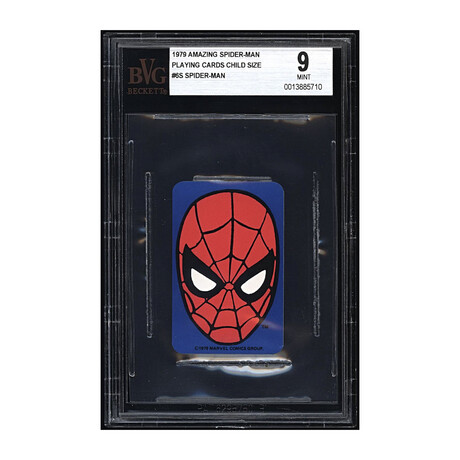 1979 Amazing Spider-Man Playing Cards Child Size #6S Spider-Man BGS 9 //  Mint