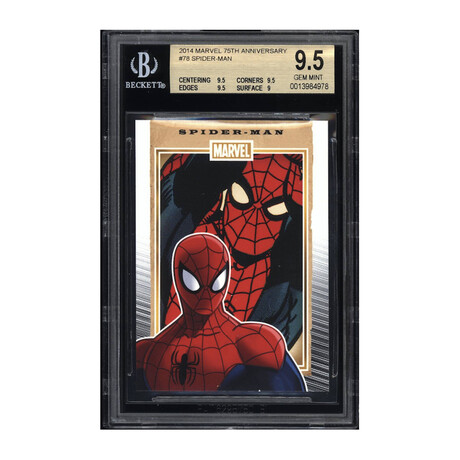V3 2014 Marvel 75th Anniversary #78 Spider-Man BGS 9.5 Gem Mint