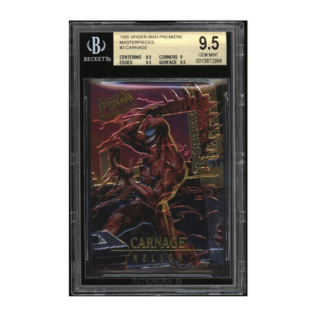 1995 Spider-Man Premiere Masterpieces #2 Carnage BGS 9.5 Gem Mint