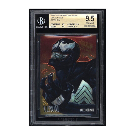 1995 Spider-Man Premiere Golden Web #8 Venom BGS 9.5 Gem Mint