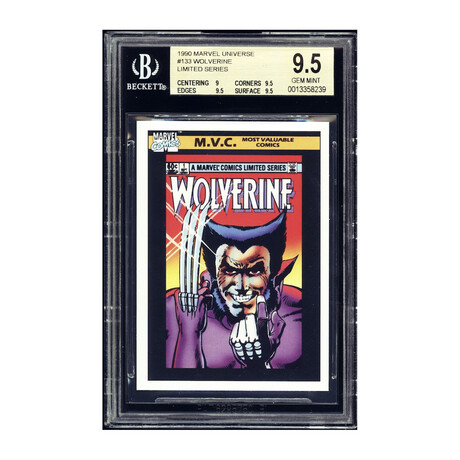 V2 1990 Marvel Universe #133 Wolverine Limited Series BGS 9.5 Gem Mint