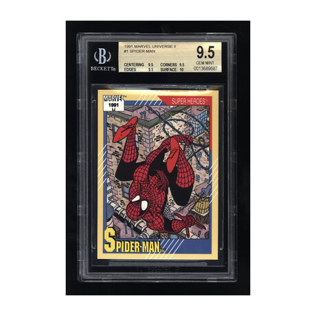 1991 Marvel Universe II #1 Spider-Man BGS 9.5 Gem Mint