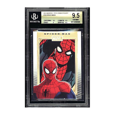 V1 2014 Marvel 75th Anniversary #78 Spider-Man BGS 9.5 Gem Mint
