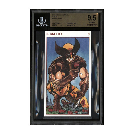 V2 1995 Tarocchi Marvel Italian #0 Wolverine BGS 9.5 Gem Mint