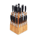 21-Piece Knife Set + Detachable Steak Knife Blocks