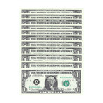 1969-D $1 U.S. Federal Reserve Notes // 12 District Set ABCDEFGHIJKL // Deluxe Collector's Pouch
