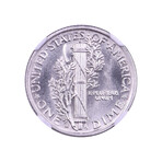 1941-S Mercury Dime // NGC & CAC Certified MS67 FB // Deluxe Collector's Pouch