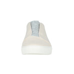 Unisex Recycled Canvas Slip-On Sneaker // Cream + Gray (Euro: 42)