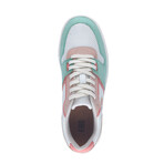 Unisex "Apple Leather" Vegan Sneakers // Mint + Salmon (Euro: 42)