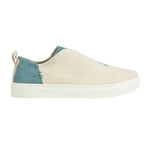 Unisex Recycled Canvas Slip-On Sneaker // Cream + Blue (Euro: 40)