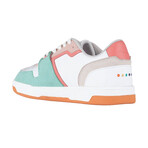 Unisex "Apple Leather" Vegan Sneakers // Mint + Salmon (Euro: 42)