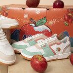 Unisex "Apple Leather" Vegan Sneakers // Mint + Salmon (Euro: 42)