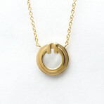 Tiffany & Co. // 18k Rose Gold T Two Circle Necklace // 15.74"-17.71" // Store Display