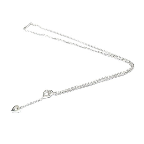 Cartier // 18k White Gold Mon Amour Diamond Necklace // 15.74" // Store Display