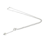 Cartier // 18k White Gold Mon Amour Diamond Necklace // 15.74" // Store Display