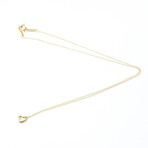 Tiffany & Co. // 18k Yellow Gold Open Heart Necklace // 15.94" // Store Display