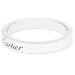 Cartier // Platinum C De Cartier Wedding Ring With Diamond // Ring Size: 5.75 // Store Display