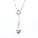 Cartier // 18k White Gold Mon Amour Diamond Necklace // 15.74" // Store Display