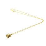 Tiffany & Co. // 18k Yellow Gold Signature Necklace With Diamond // 14.96" // Store Display