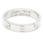 Cartier // 18k White Gold Love Ring // Ring Size: 4.5 // Store Display