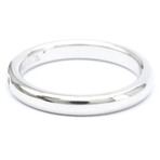 Tiffany & Co. // Platinum Stacking Ring With Diamond // Ring Size: 5 // Store Display