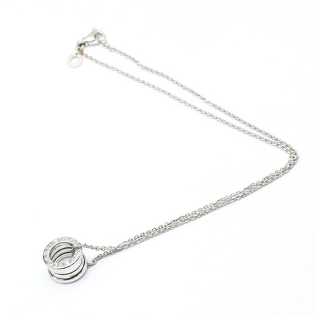 Bulgari // 18k White Gold B-zero1 Necklace // 15.74" // Store Display