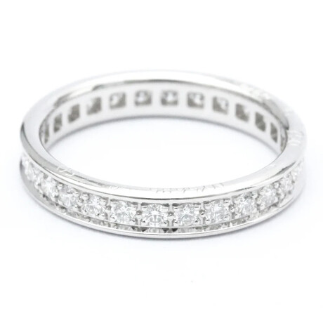 Cartier // 18k White Gold Full Eternity Ring With Diamond // Ring Size: 5.25 // Store Display