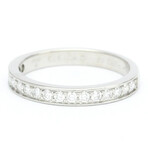 Cartier // Platinum 1895 Half Eternity Wedding Ring // Ring Size: 4.75 // Store Display