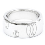 Cartier // 18k White Gold Happy Birthday Ring // Ring Size: 4.5 // Store Display