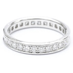 Cartier // 18k White Gold Full Eternity Ring With Diamond // Ring Size: 5.25 // Store Display