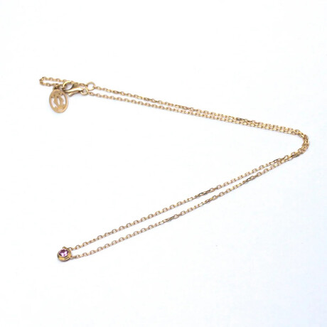 Cartier // 18k Rose Gold Saphirs Leges De Cartier Sapphire Necklace // 14.76"-15.94" // Store Display