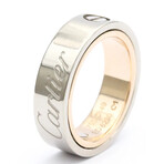 Cartier // 18k Rose Gold + 18k White Gold Secret Love Ring // Ring Size: 4.75 // Store Display
