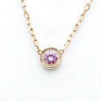 Cartier // 18k Rose Gold Saphirs Leges De Cartier Sapphire Necklace // 14.76"-15.94" // Store Display