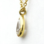 Tiffany & Co. // 18k Yellow Gold Diamond By The Yard Pear Shape Necklace // 16.33" // Store Display