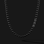 Royale Onyx Necklace // Black Gold + Black (22")