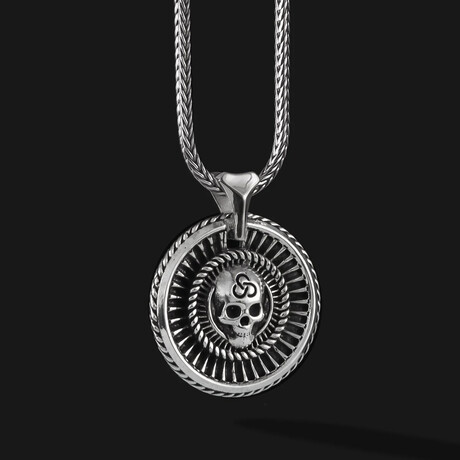 Skull Silver Pendant // Silver