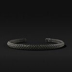 Snake Cuff Bracelet // Black Rhodum