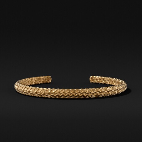 Snake Cuff Bracelet // Gold