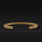 Snake Cuff Bracelet // Gold