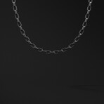 Raw Chain Necklace // Black Rhodium (18.9")