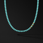Royale Necklace // Gold + Turquoise (22")