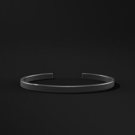 Essential Cuff  Black Rhodium Bracelet // Black Rhodium