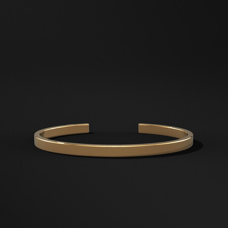 Essential Cuff  Gold Bracelet // Gold
