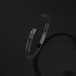 Essential Cuff  Black Rhodium Bracelet // Black Rhodium