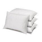100% Cotton Dobby-Box Shell Firm Back/Side Sleeper Down Alternative Pillow // Set of 4 (Standard)