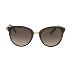 Women's Round Sunglasses // Havana + Gradient Brown // Store Display