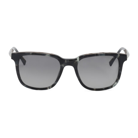 Chopard // Men's Wayfarer Sunglasses // Matte Gray + Smoke Gradient // New