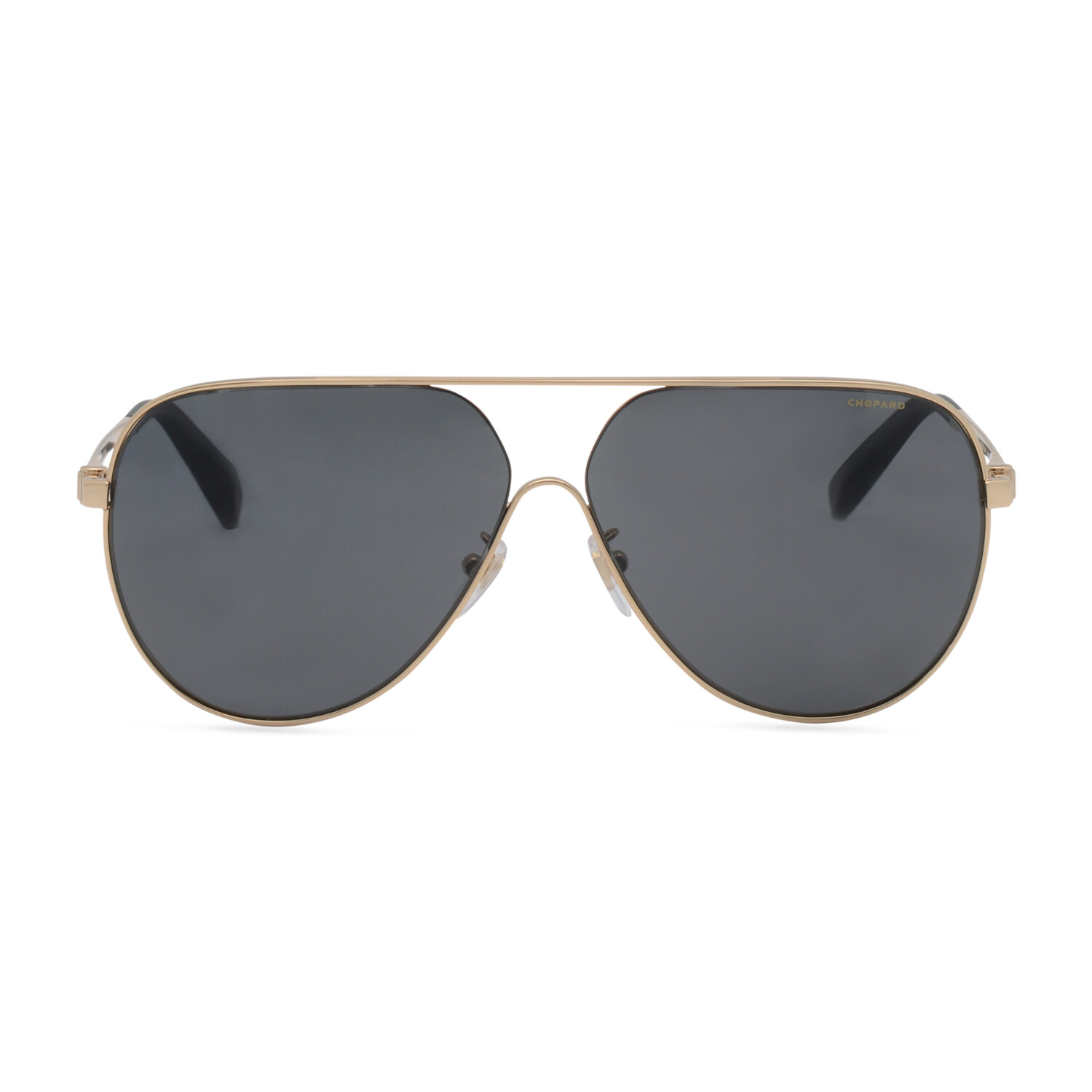 Chopard Men s Aviator Sunglasses Shiny Gold Matte Black