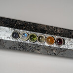 Genuine Polished Pyrite Stone Crystal Healing Wand With Black Velvet Pouch