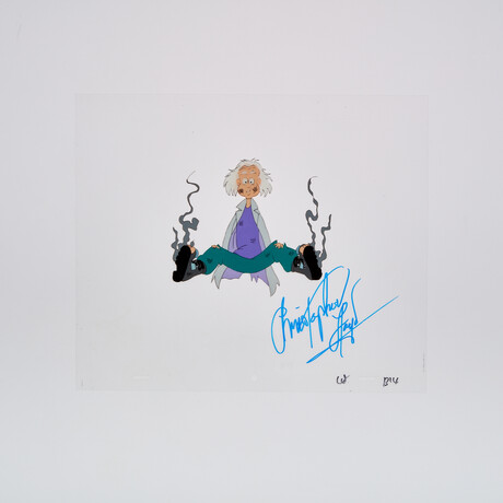 Christopher Lloyd Signed Animation Cel v.12
